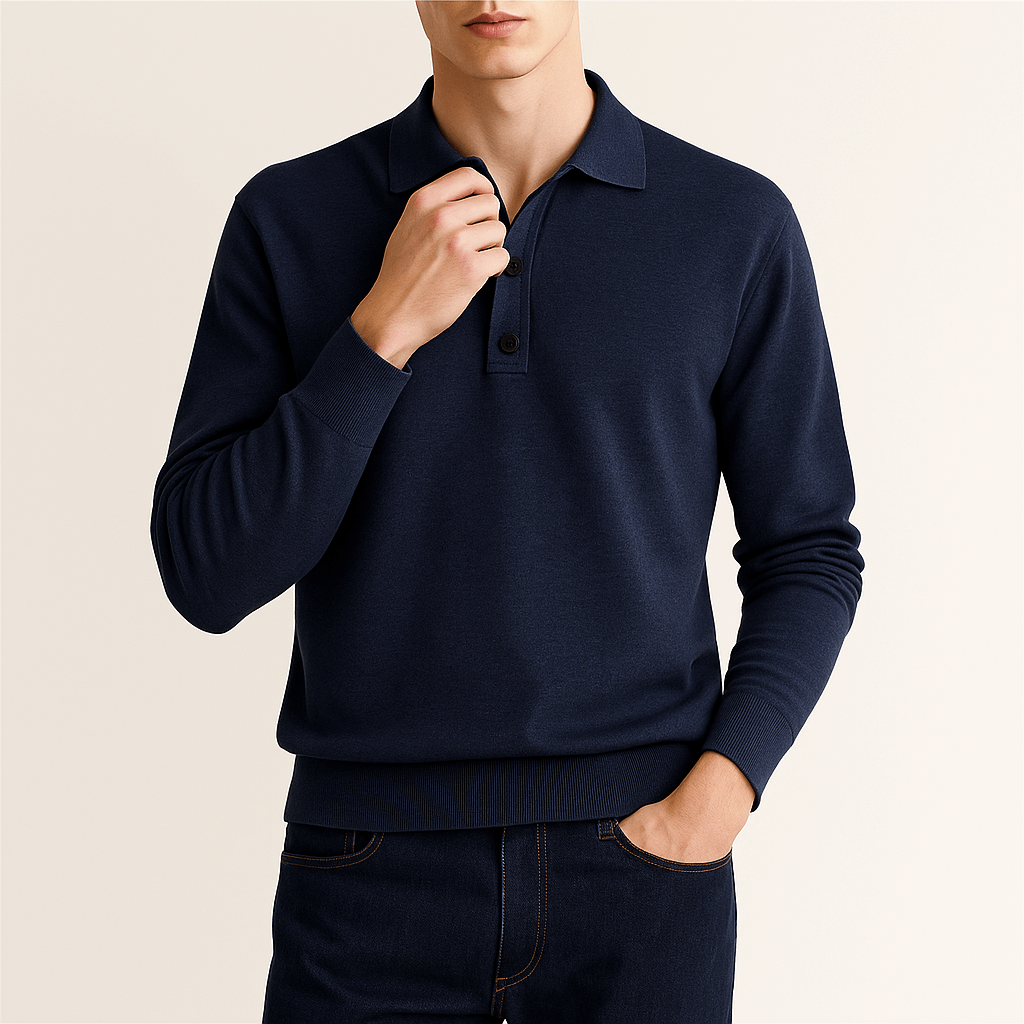 Giviny | Classic Long-Sleeve Polo Shirt