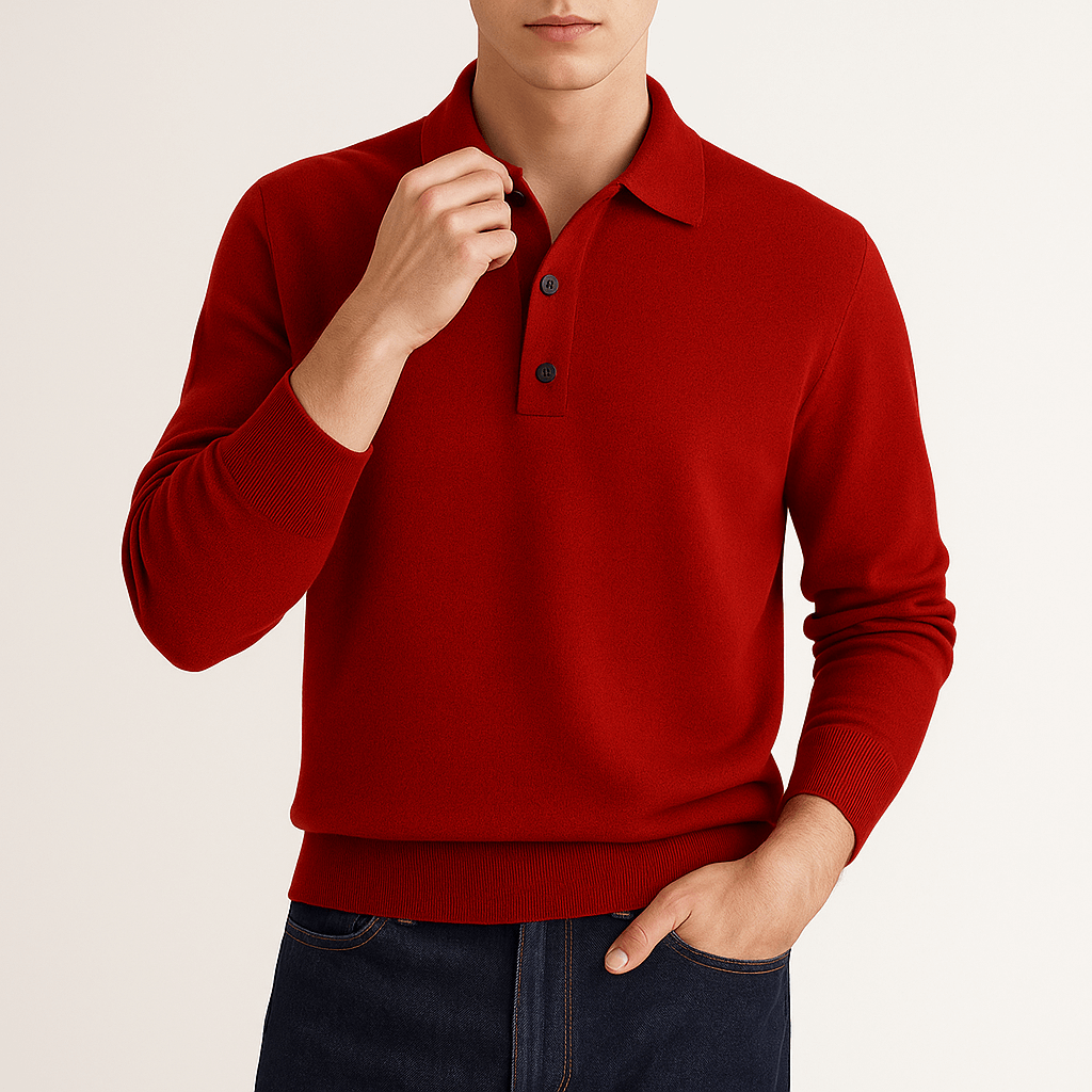 Giviny | Classic Long-Sleeve Polo Shirt