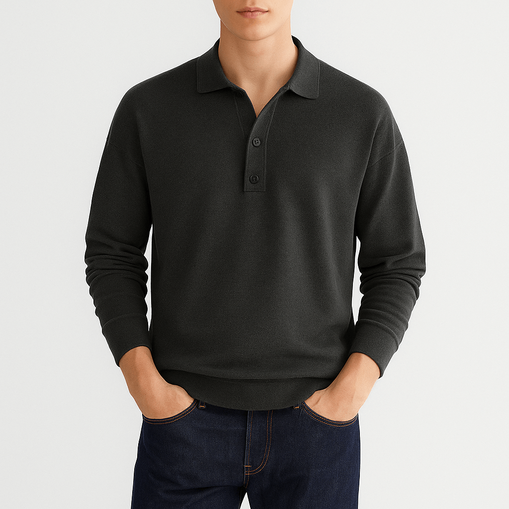 Giviny | Classic Long-Sleeve Polo Shirt