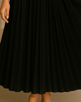 Amaya Pleated V-Neck Maxi Dress Maxi Dress GIVINY
