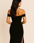 Arabella Off-Shoulder Crepe Maxi Dress Maxi Dress GIVINY