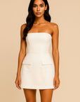 Aviana Strapless A-Line Mini Dress Mini Dress GIVINY
