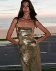 Celestia Sequin Strapless Glitter Maxi Dress Maxi Dress GIVINY