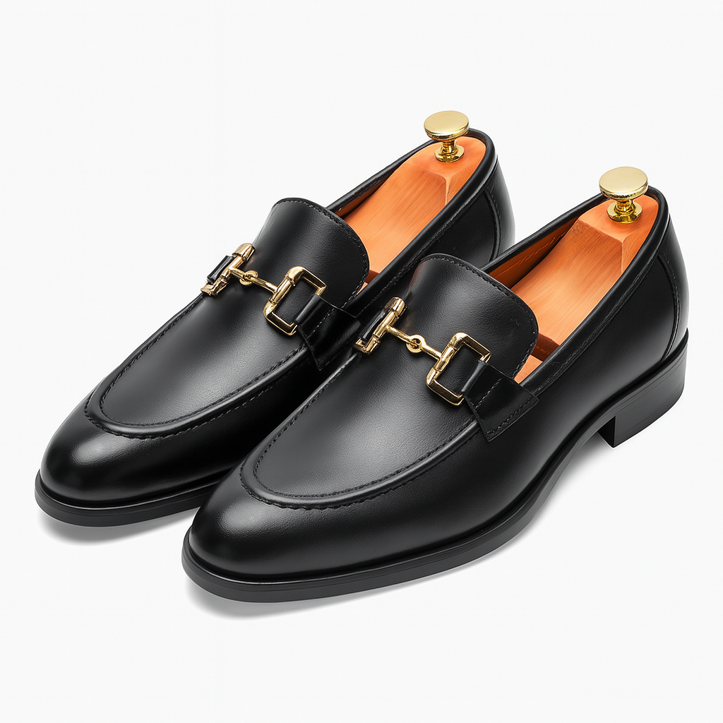Giviny | Buckled Leather Loafers