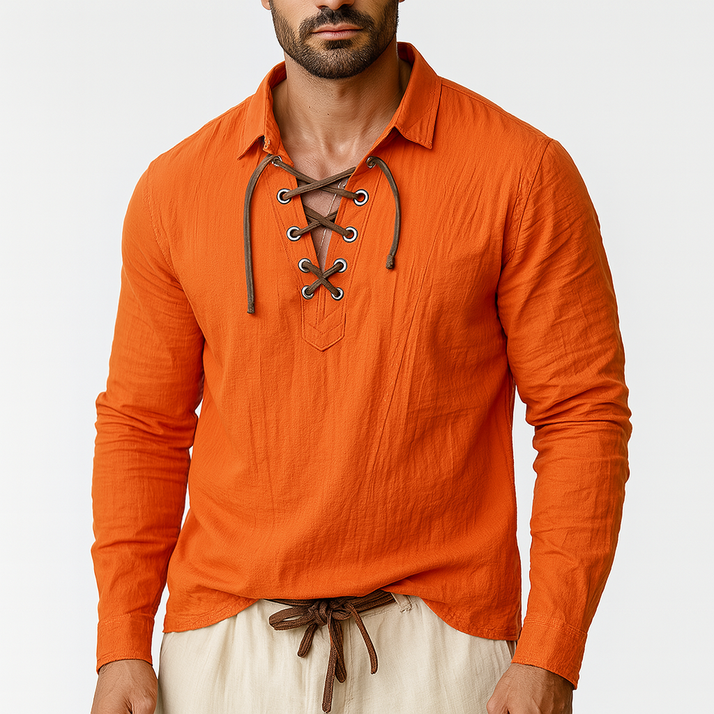 Giviny | Long Sleeve Linen Shirt