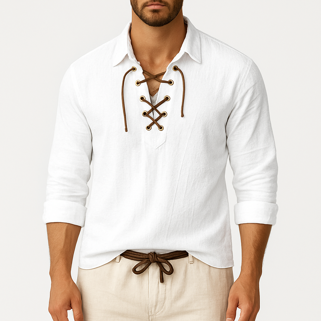 Giviny | Long Sleeve Linen Shirt