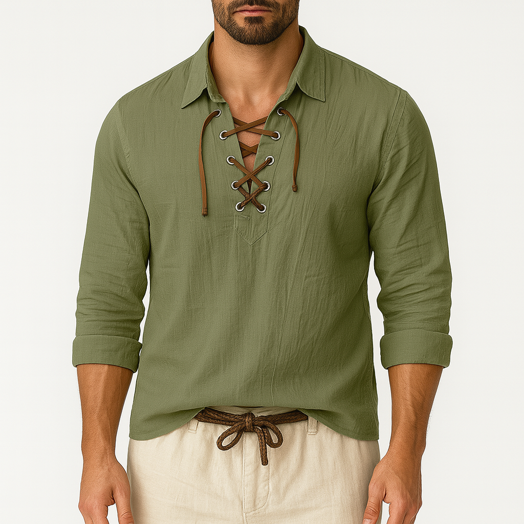 Giviny | Long Sleeve Linen Shirt