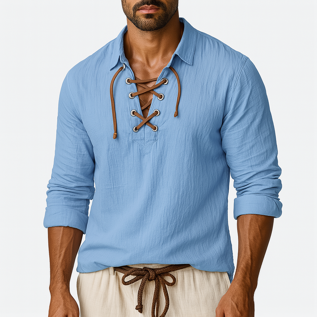 Giviny | Long Sleeve Linen Shirt