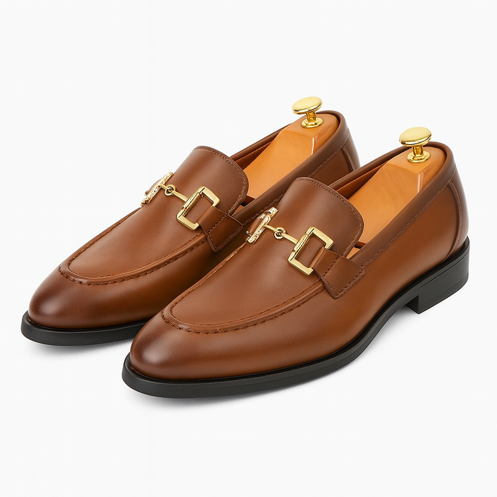 Giviny | Buckled Leather Loafers