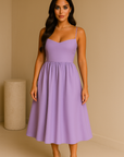 Elowen A-Line Midi Dress Midi Dresses GIVINY