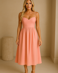 Elowen A-Line Midi Dress Midi Dresses GIVINY