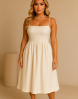 Elowen A-Line Midi Dress Midi Dresses GIVINY