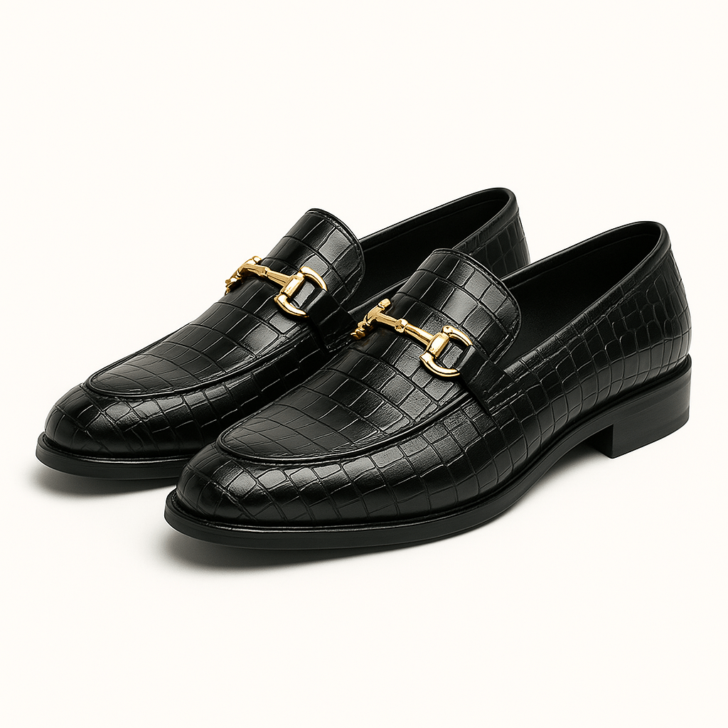 Giviny | Alligator Embossed Loafers