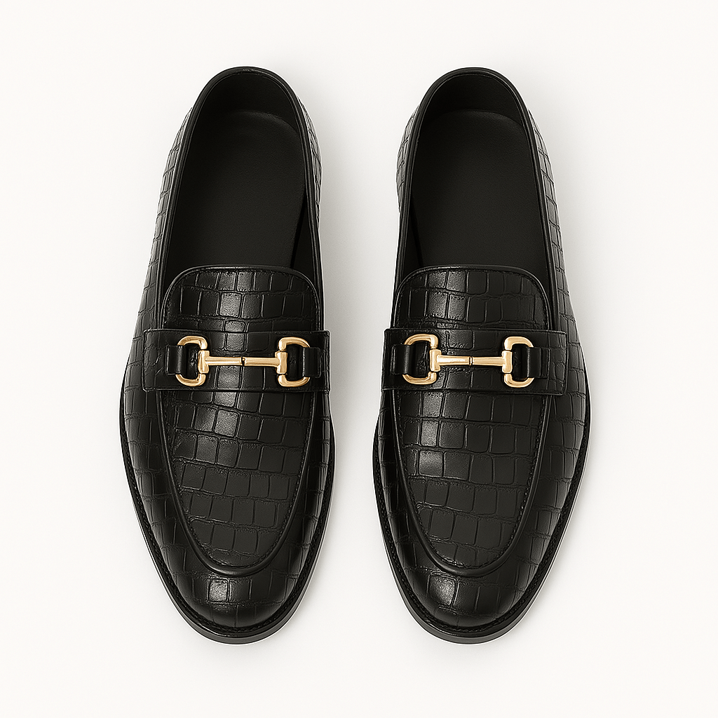 Giviny | Alligator Embossed Loafers