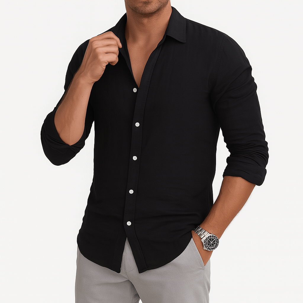 Giviny | Coastal Breeze Linen Shirt