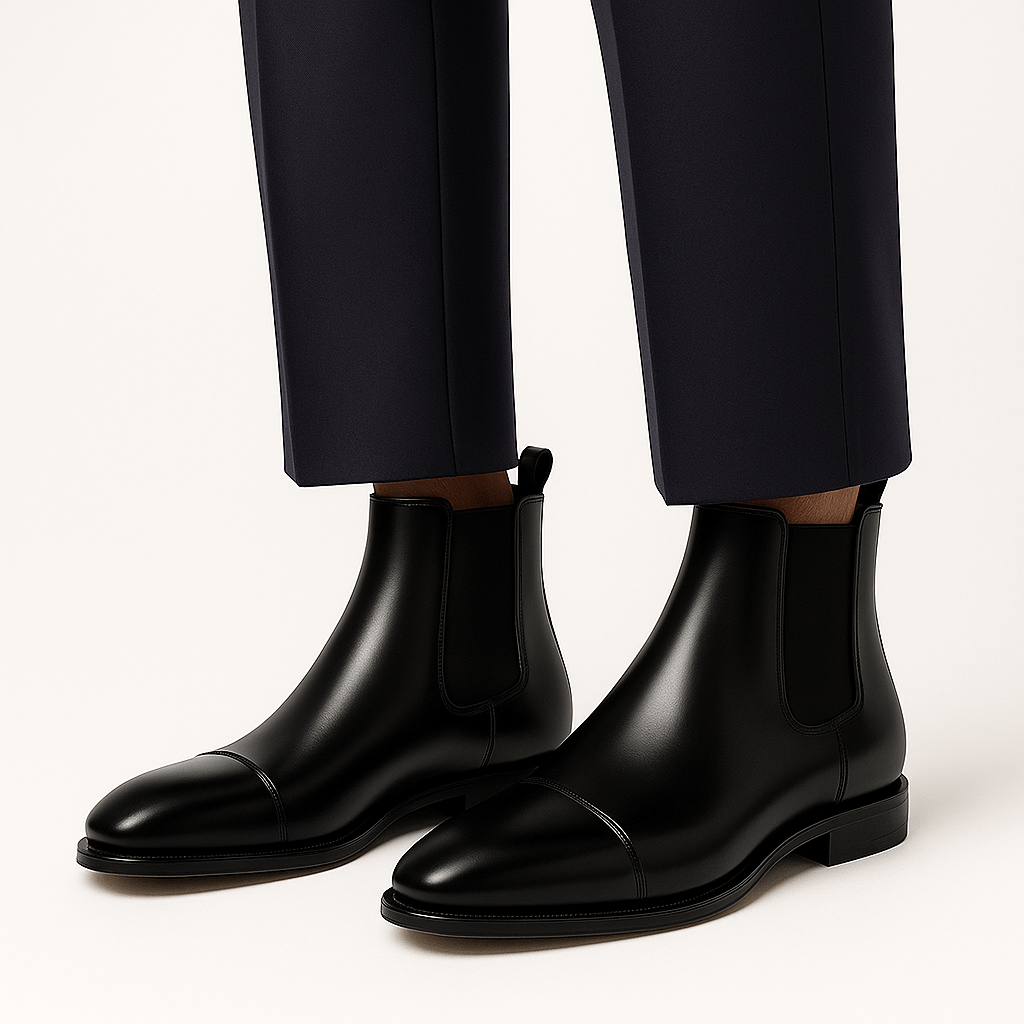 Giviny | Genuine Leather Chelsea Boots