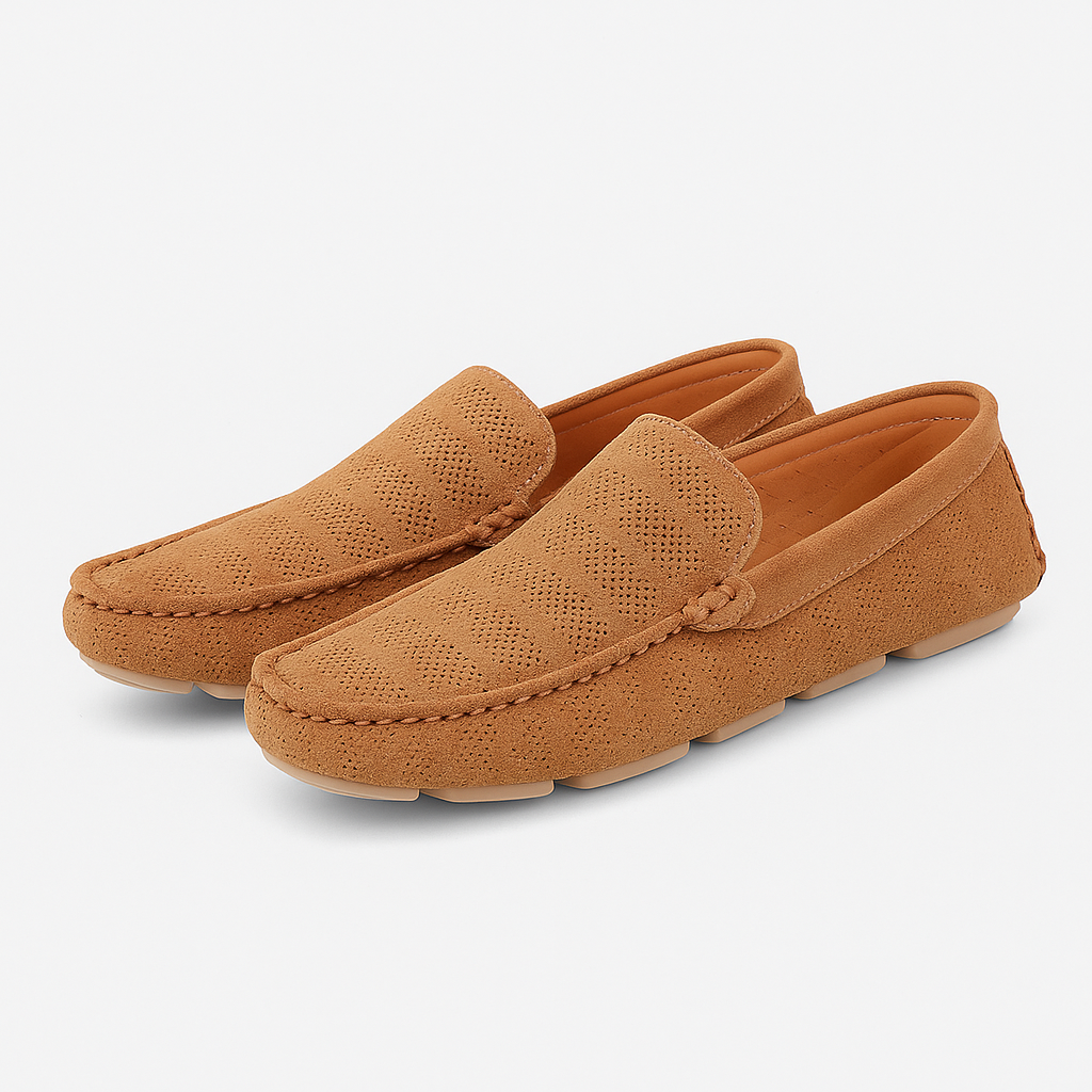 Giviny | Giuliano Perforated Leather Loafers