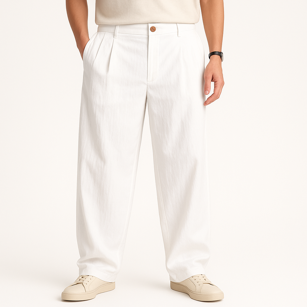 Giviny | Pleated Linen Pants