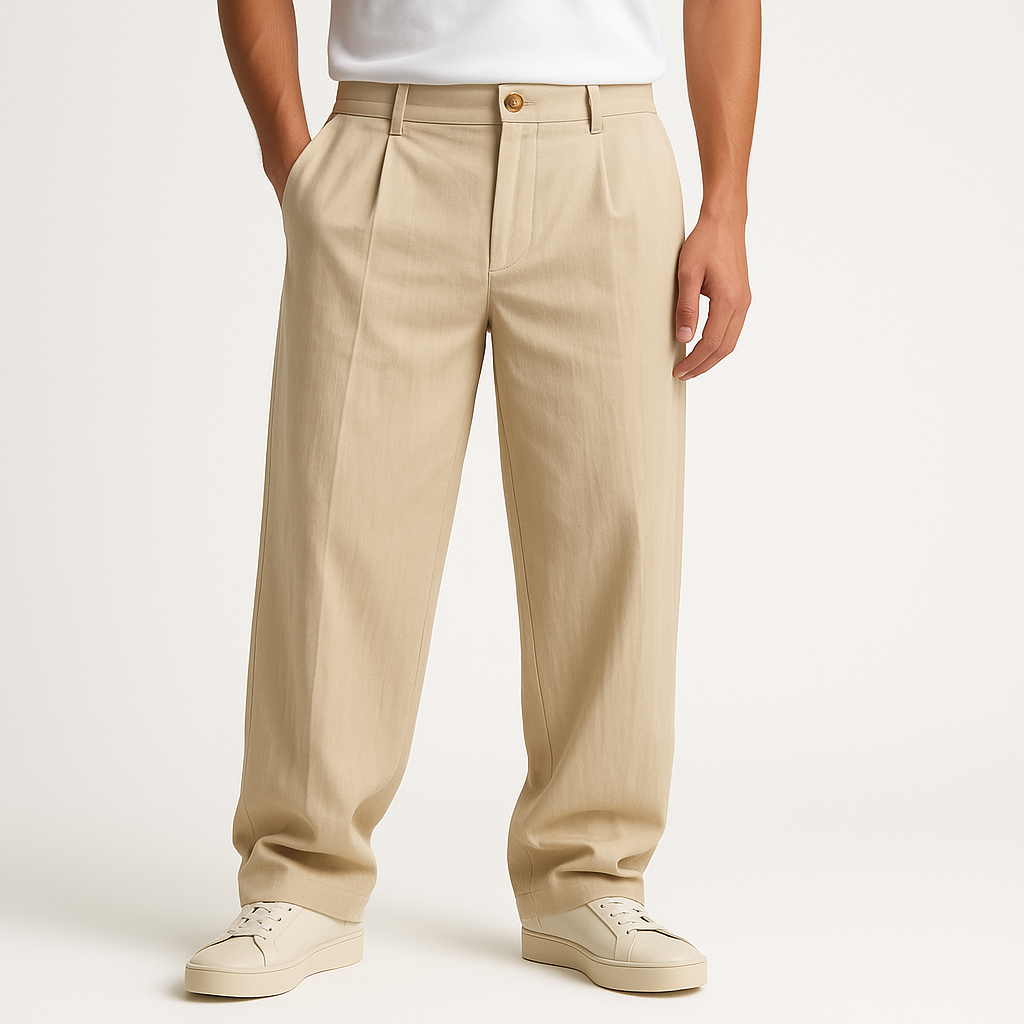 Giviny | Pleated Linen Pants