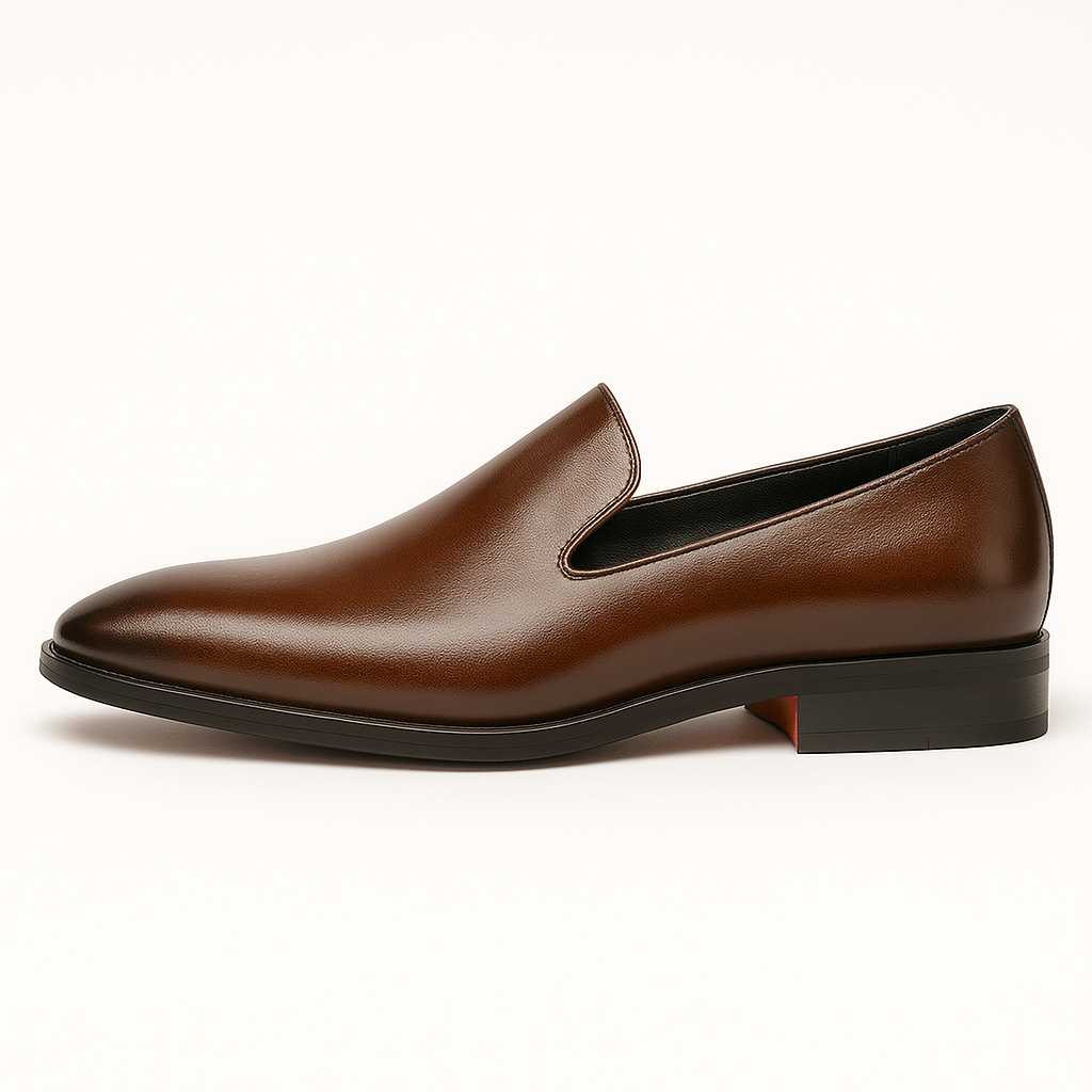 Giviny | Polished Leather Red Sole Loafers