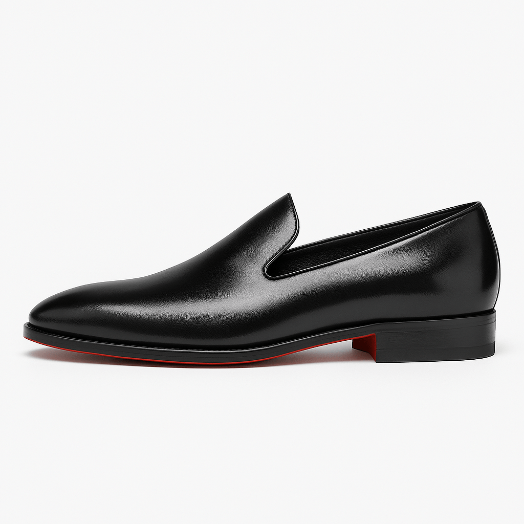 Giviny | Polished Leather Red Sole Loafers