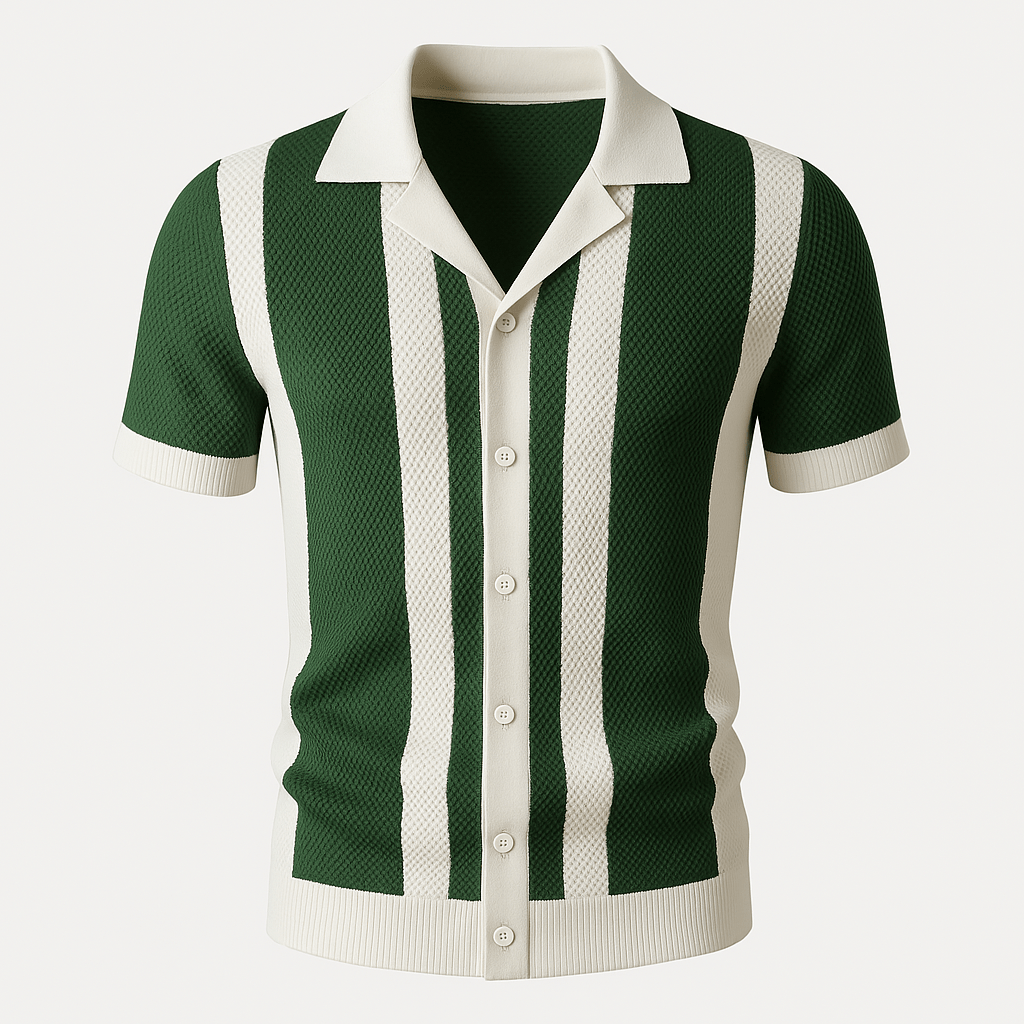 Giviny | Striped Cotton Polo Shirt
