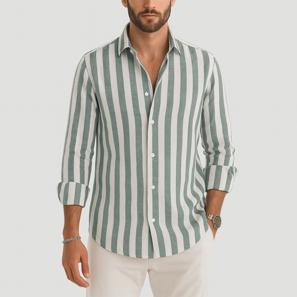 Giviny | Striped Linen Shirt