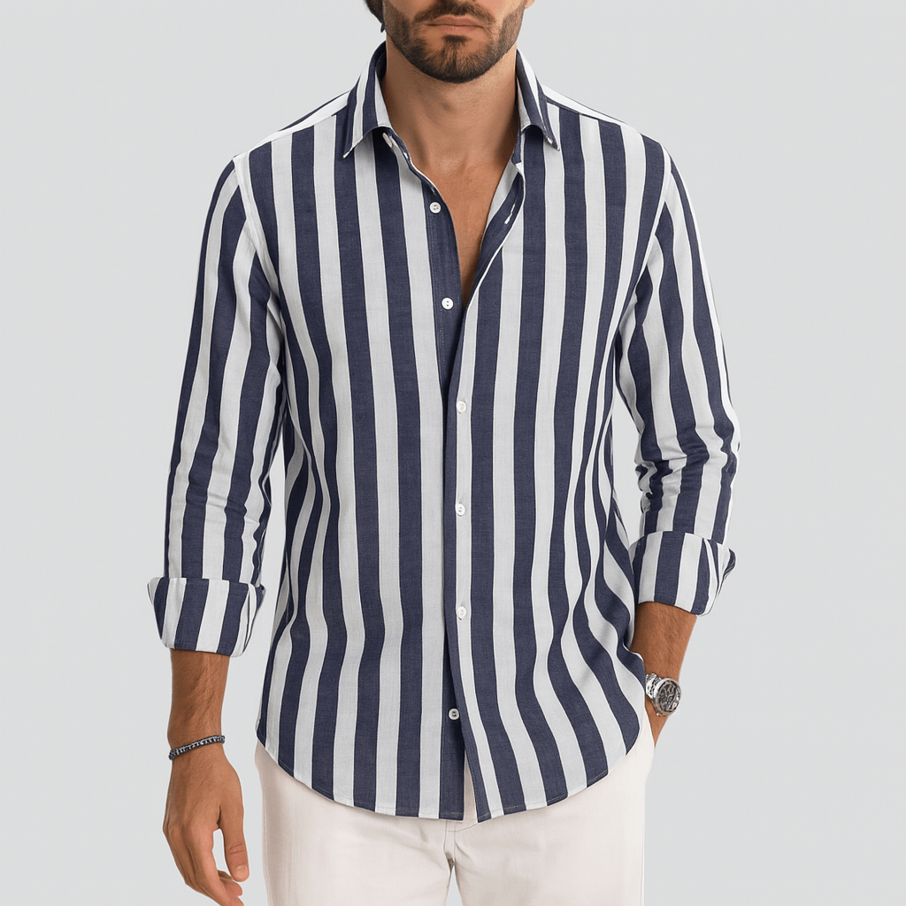 Giviny | Striped Linen Shirt