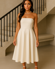 Isla Square Neck Midi Dress Midi Dresses GIVINY