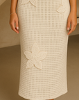 Soleil Crochet Floral Halter Maxi Dress Maxi Dress GIVINY