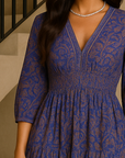 Vayana Printed Maxi Kaftan Dress 0 GIVINY