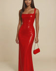Celestia Sequin Strapless Glitter Maxi Dress