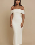 Amira Off-Shoulder Bodycon Maxi Dress