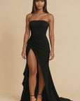 Camille Strapless High-Split Maxi Dress