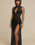 Selina Lace Keyhole Maxi Dress