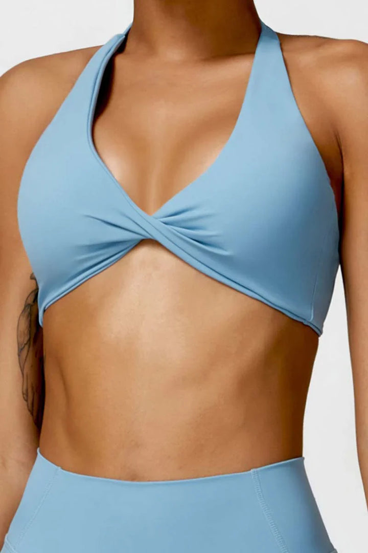 Athletica Cross Sports Bra | Elegant Crossover Design for Ultimate Support