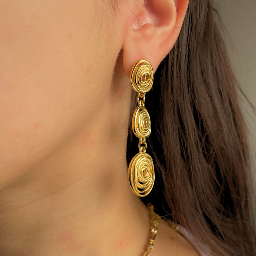 Farah | Vintage Pendant Earrings