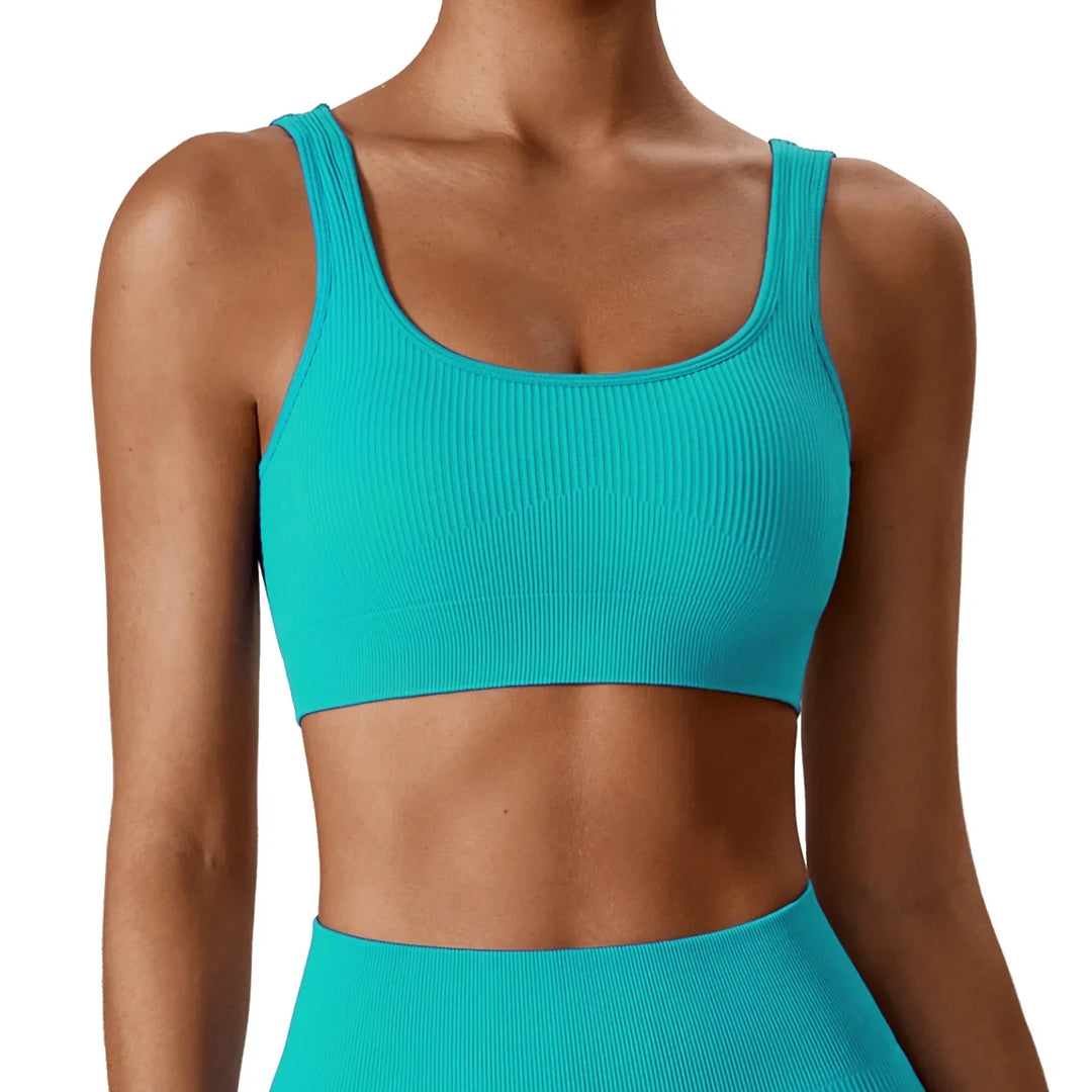 Kelli Sports Bra | Ribbed Compression Design for Ultimate Support and Style