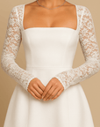 Emilia Lace Bubble Skirt Mini Dress