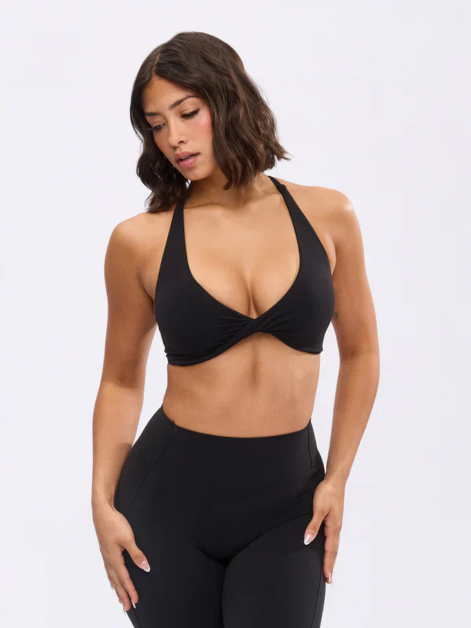 Athletica Cross Sports Bra | Elegant Crossover Design for Ultimate Support