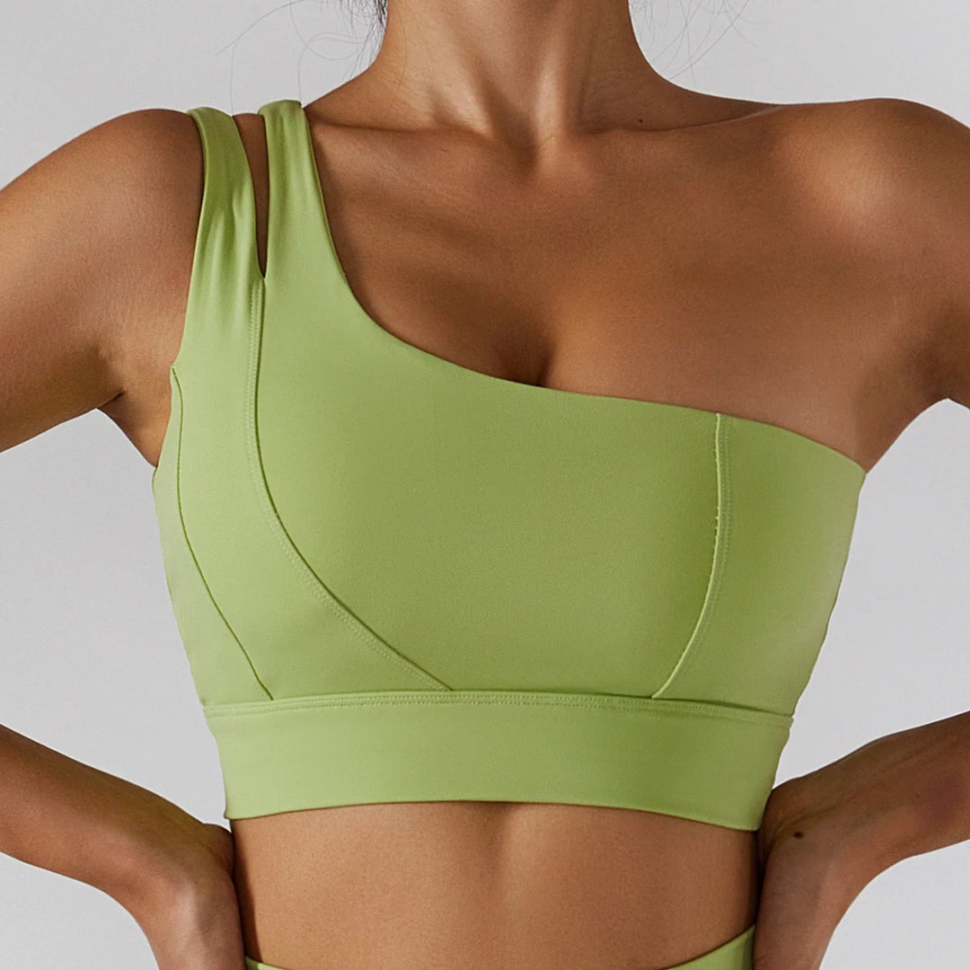 Mila Sports Bra | Innovative One-Strap Design for Ultimate Support and Style