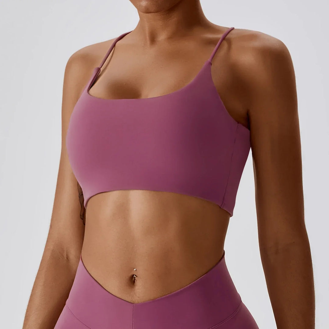 CrimsonFit Sports Bra | Sexy Bralette for Yoga, Fitness & Running