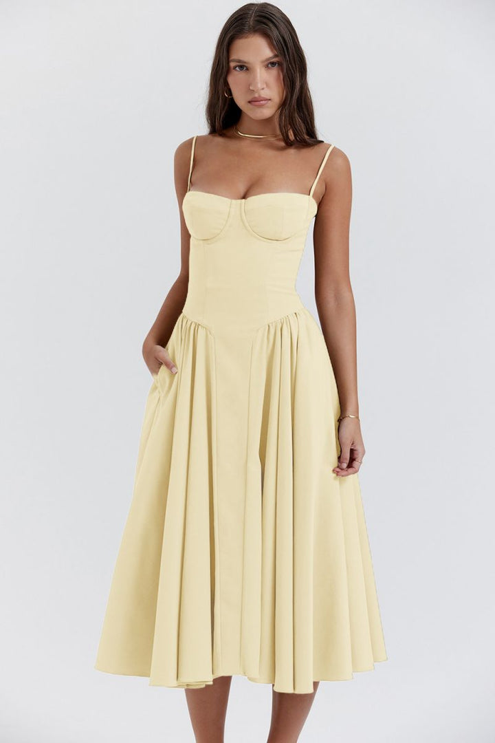 Scarlet Open-Back Dress | Elegant & Chic Mini