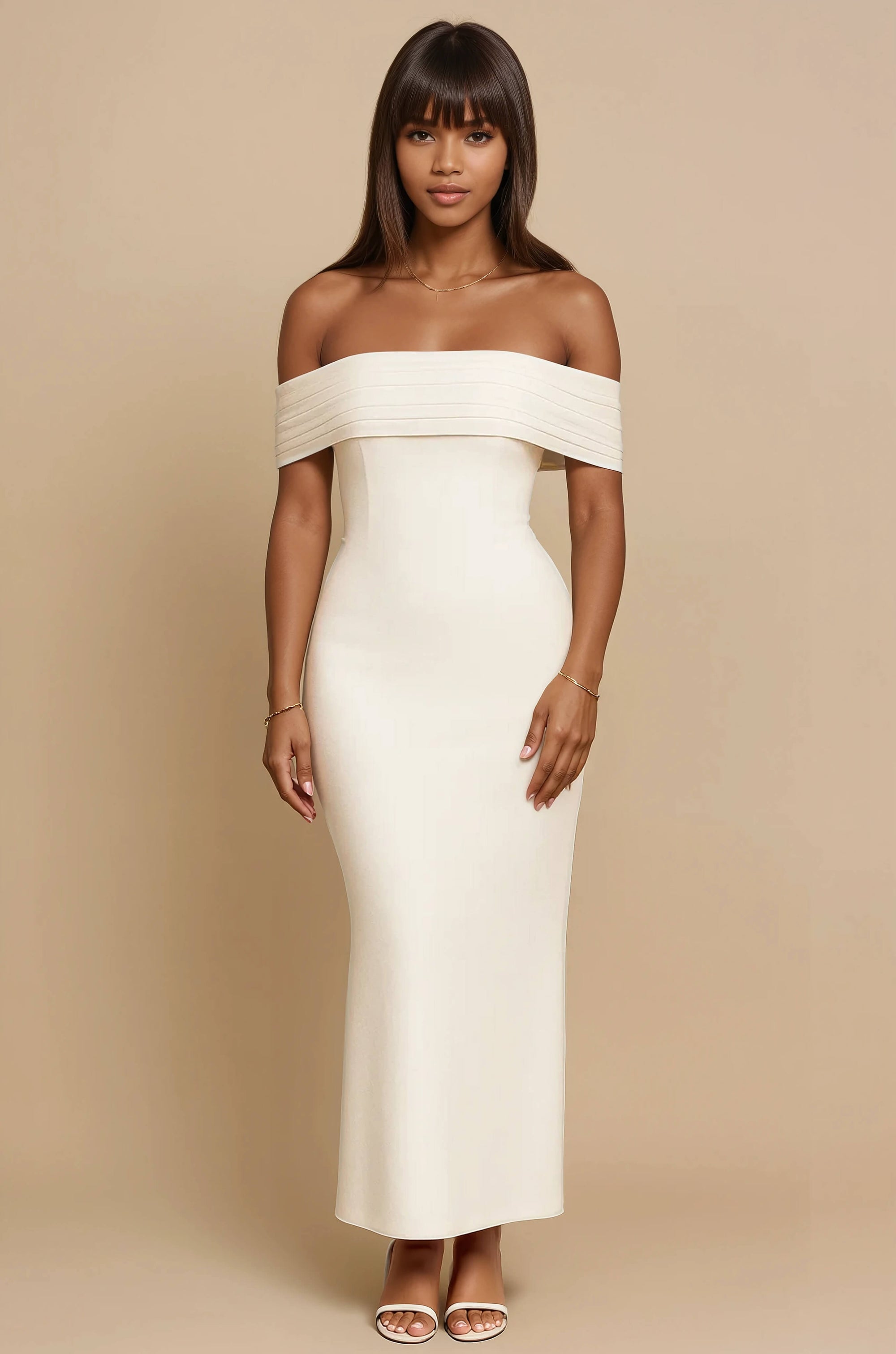 Amira Off-Shoulder Bodycon Maxi Dress Maxi Dress GIVINY