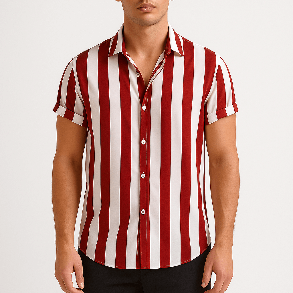 Giviny | Stripe Print Shirt