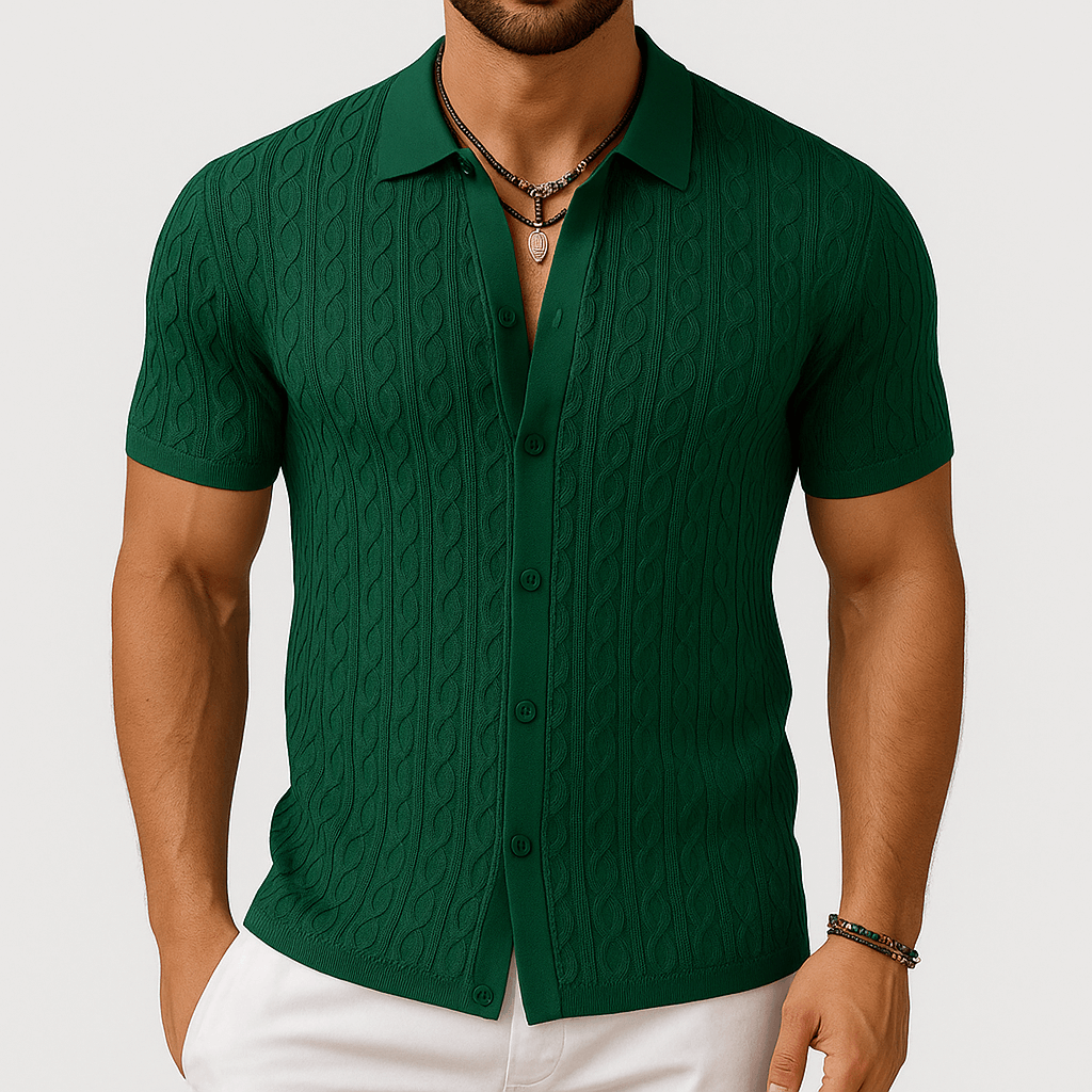 Giviny | Textured Knit Shirt