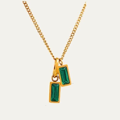 Riod |Green Gem Necklace