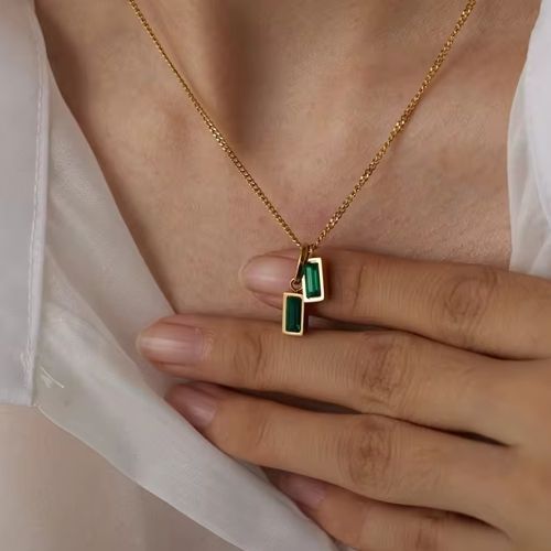 Riod |Green Gem Necklace