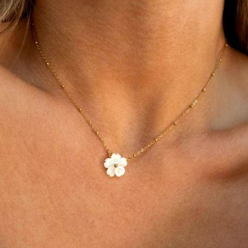 Gem | White Daisy Necklace