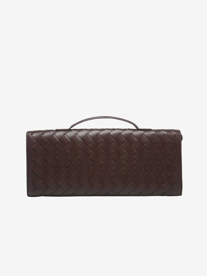 Aria Woven Clutch | Elegant Evening Handbag